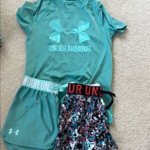 Under Armour Teal 3-piece Athletic Set